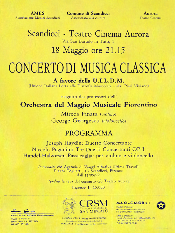1992_Concerto di musica classica 22 maggio 1992