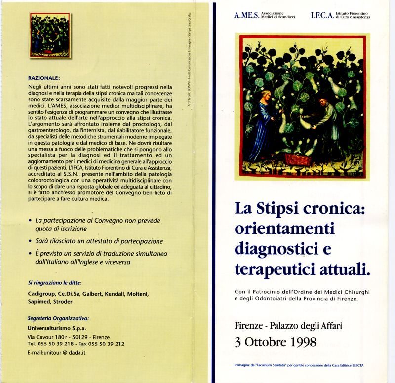 1998_Convegno sulla stipsi cronica 3 ottobre 1998