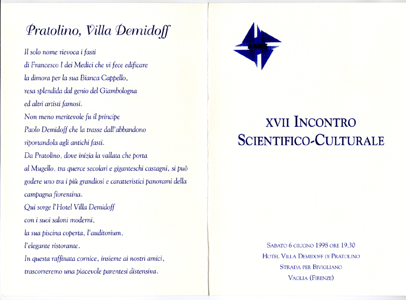 1998_XVII incontro scientifico culturale 6 giugno 1998