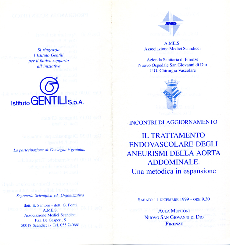 1999_Trattamento ..aneurisma aorta 11 dicembre 1999