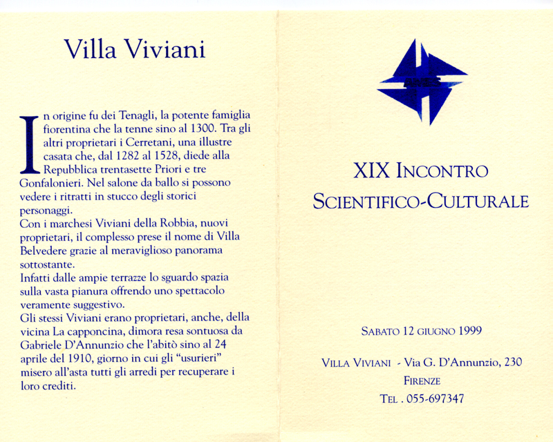 1999_XIX evento scientifico culturale 12 giugno 1999
