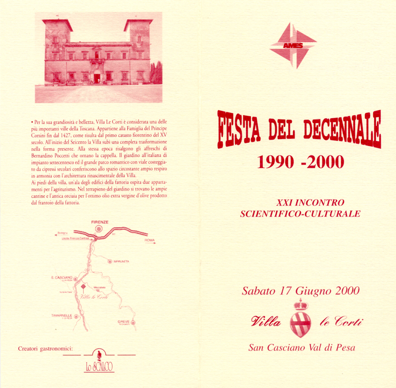 2000_XXI incontro scientifico culturale FESTA DEL DECENNALE 17 giugno 1999
