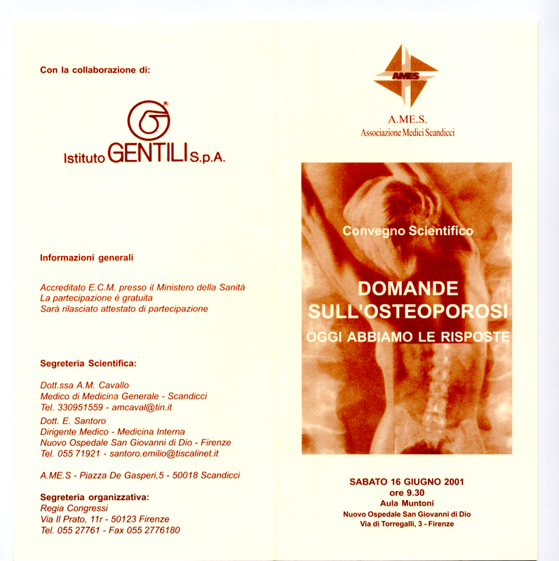 2001_Domande sull'osteoporosi   16 giugno 2001