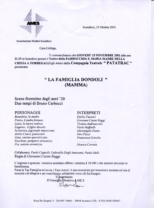 2001_La famiglia Dondoli 15 novembre 2001