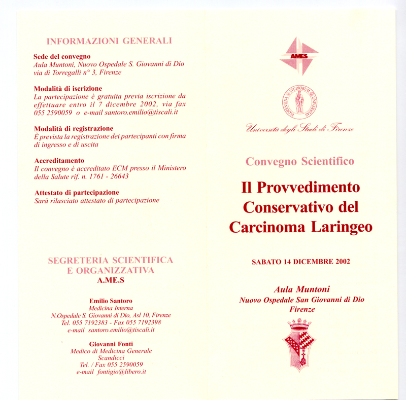 2002_Il provvedimento conservativo del    K della laringe      14 dicembre 2002