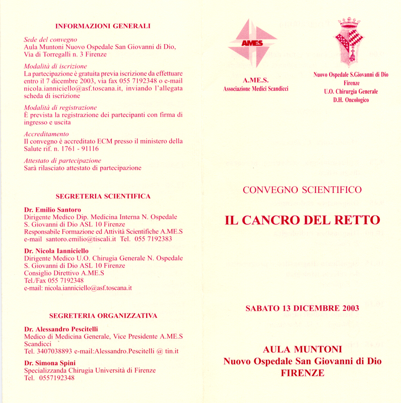 2003_Il cancro del retto 13 dicembre 2003